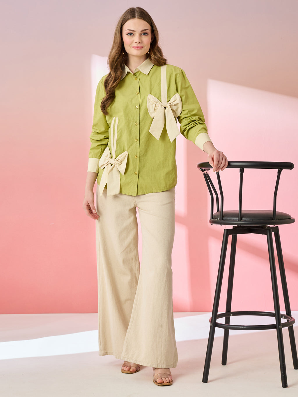 The Olive Green Ribbon shirt