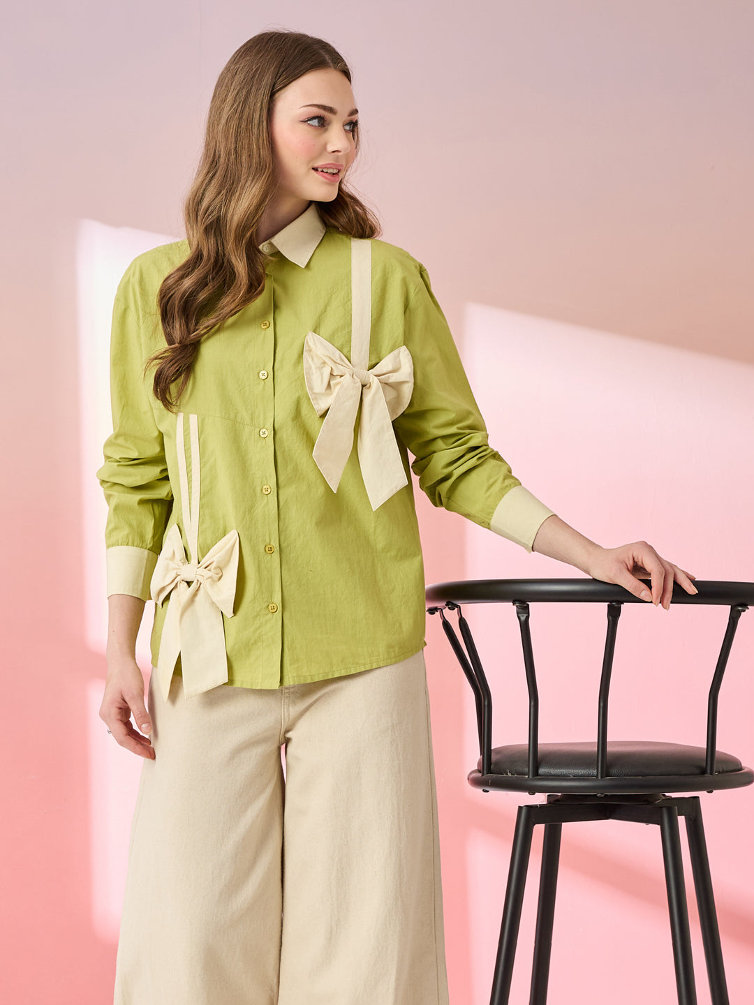 The Olive Green Ribbon shirt