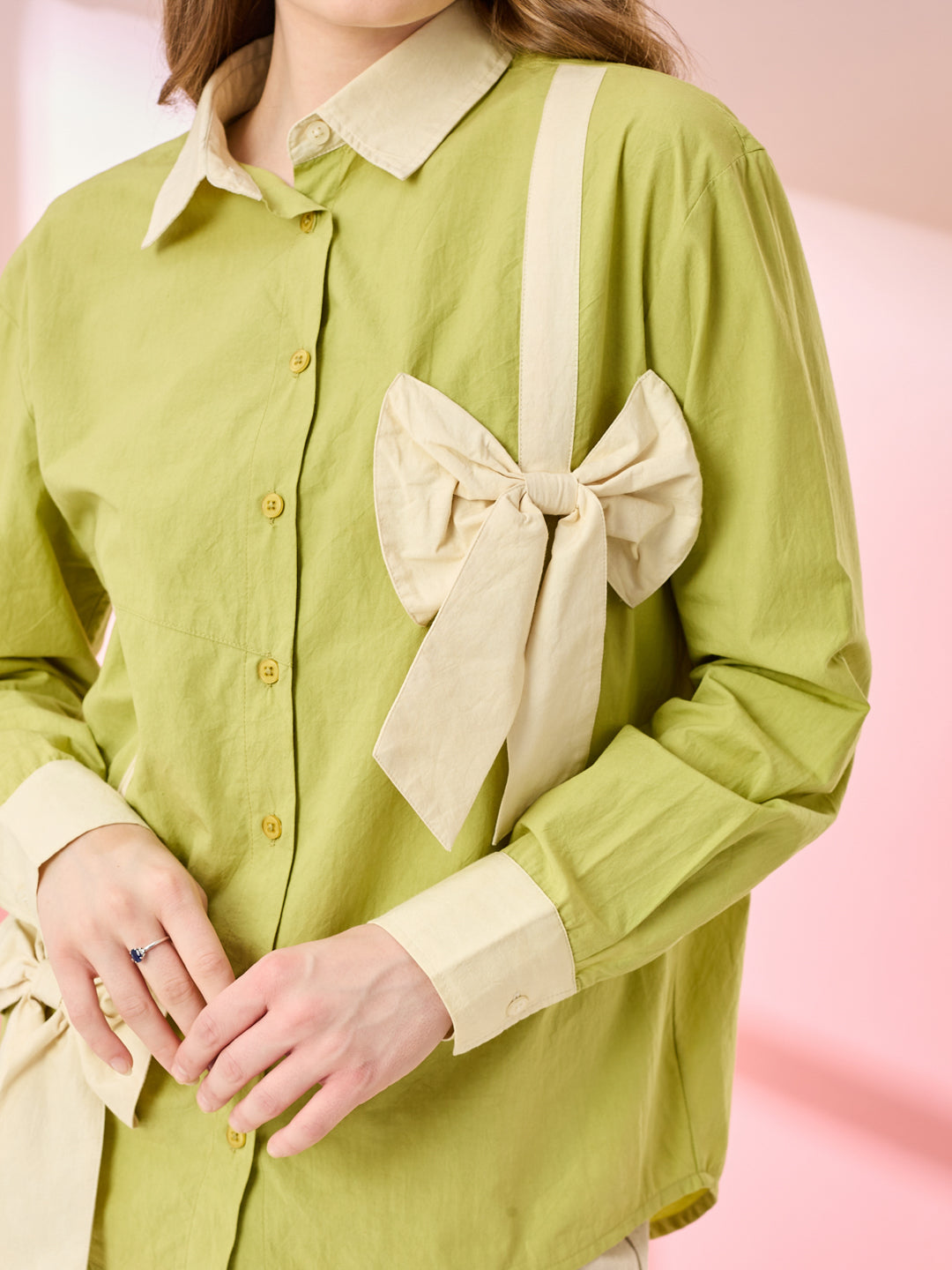 The Olive Green Ribbon shirt