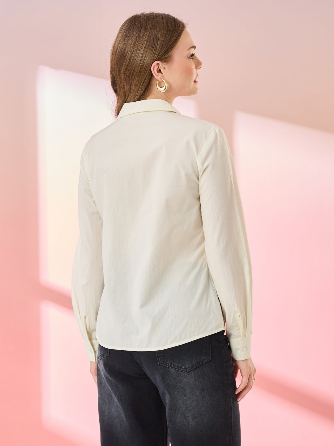 The White With Black Sequins Sweetheart Shirt