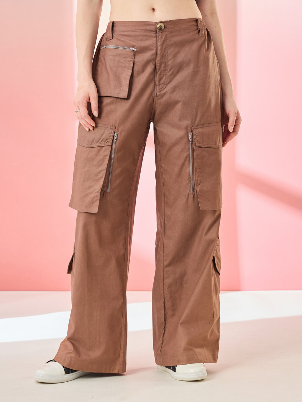 Classic Chocolate Brown Cargo Trouser