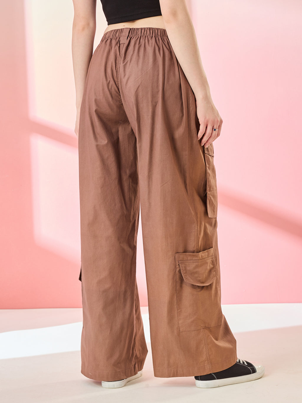 Classic Chocolate Brown Cargo Trouser