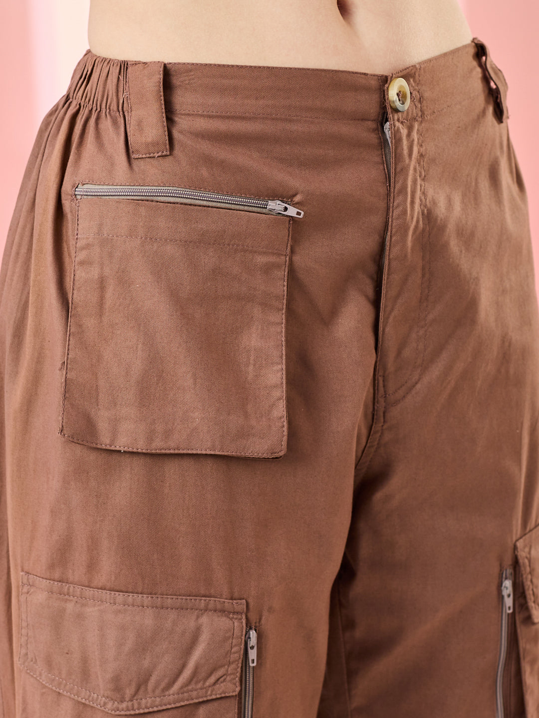 Classic Chocolate Brown Cargo Trouser