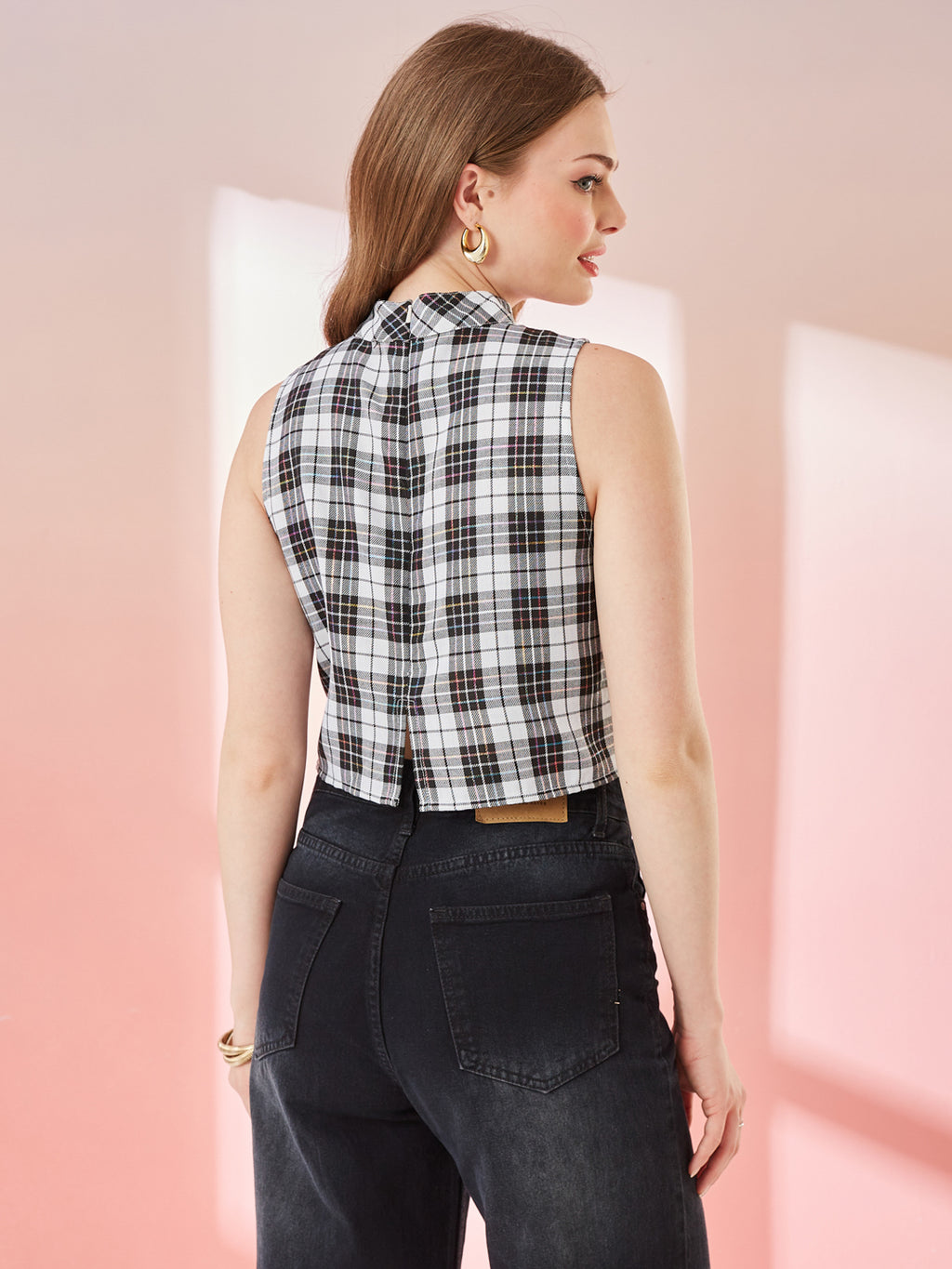 Chorus Plaid Crop Top