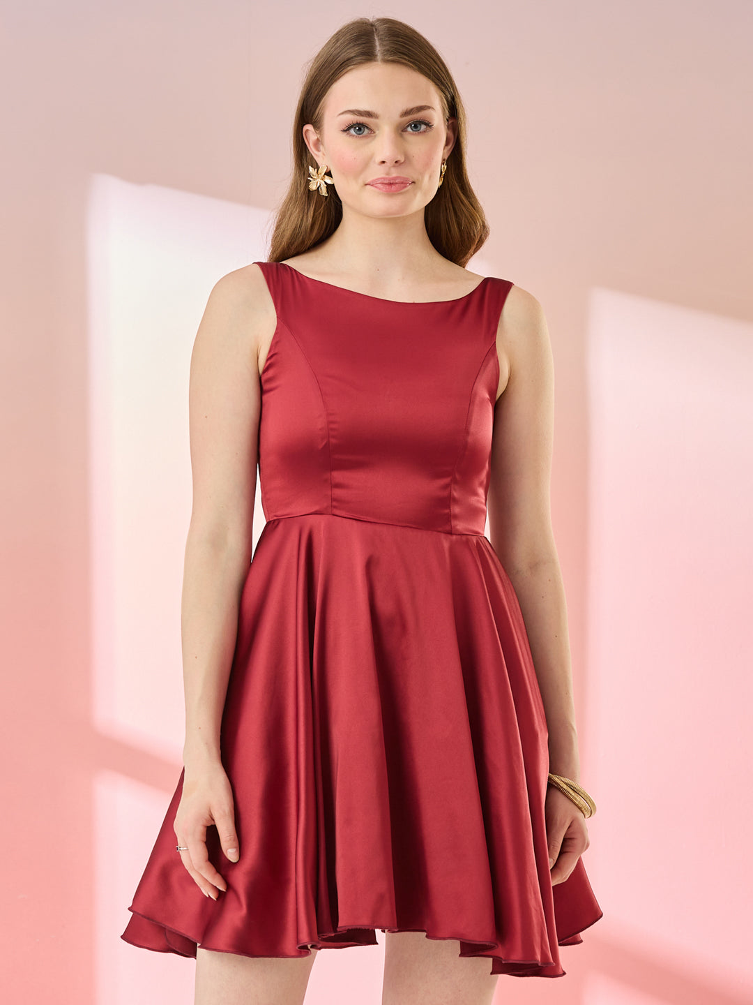 Grace Boat Neck Mini Dress