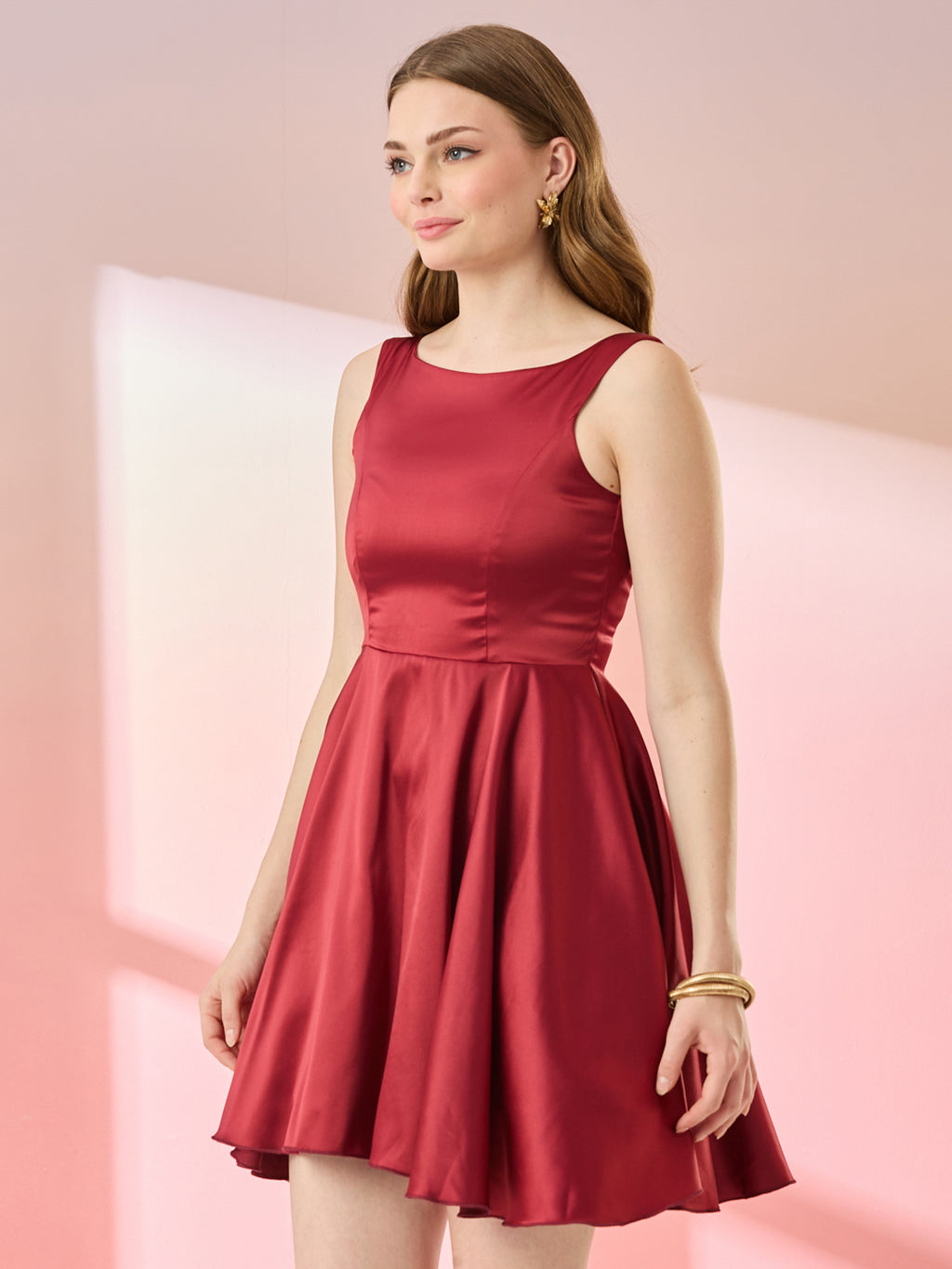 Grace Boat Neck Mini Dress