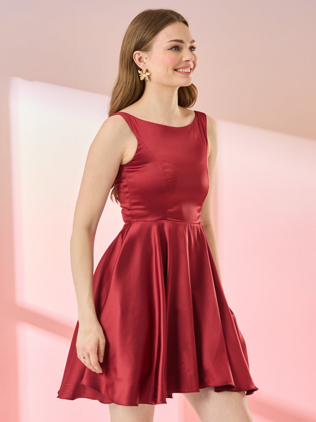 Grace Boat Neck Mini Dress