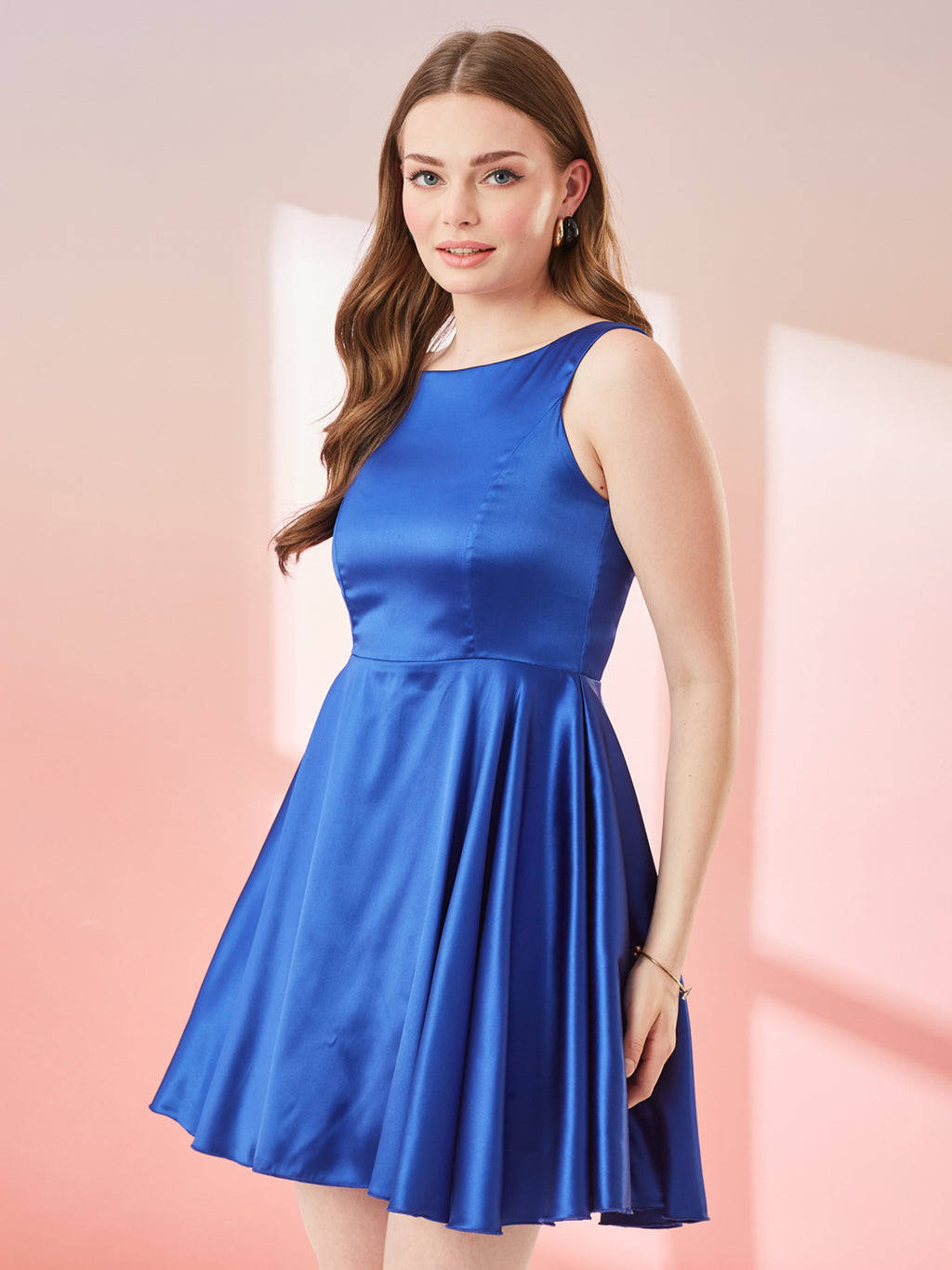 Grace Boat Neck Mini Dress