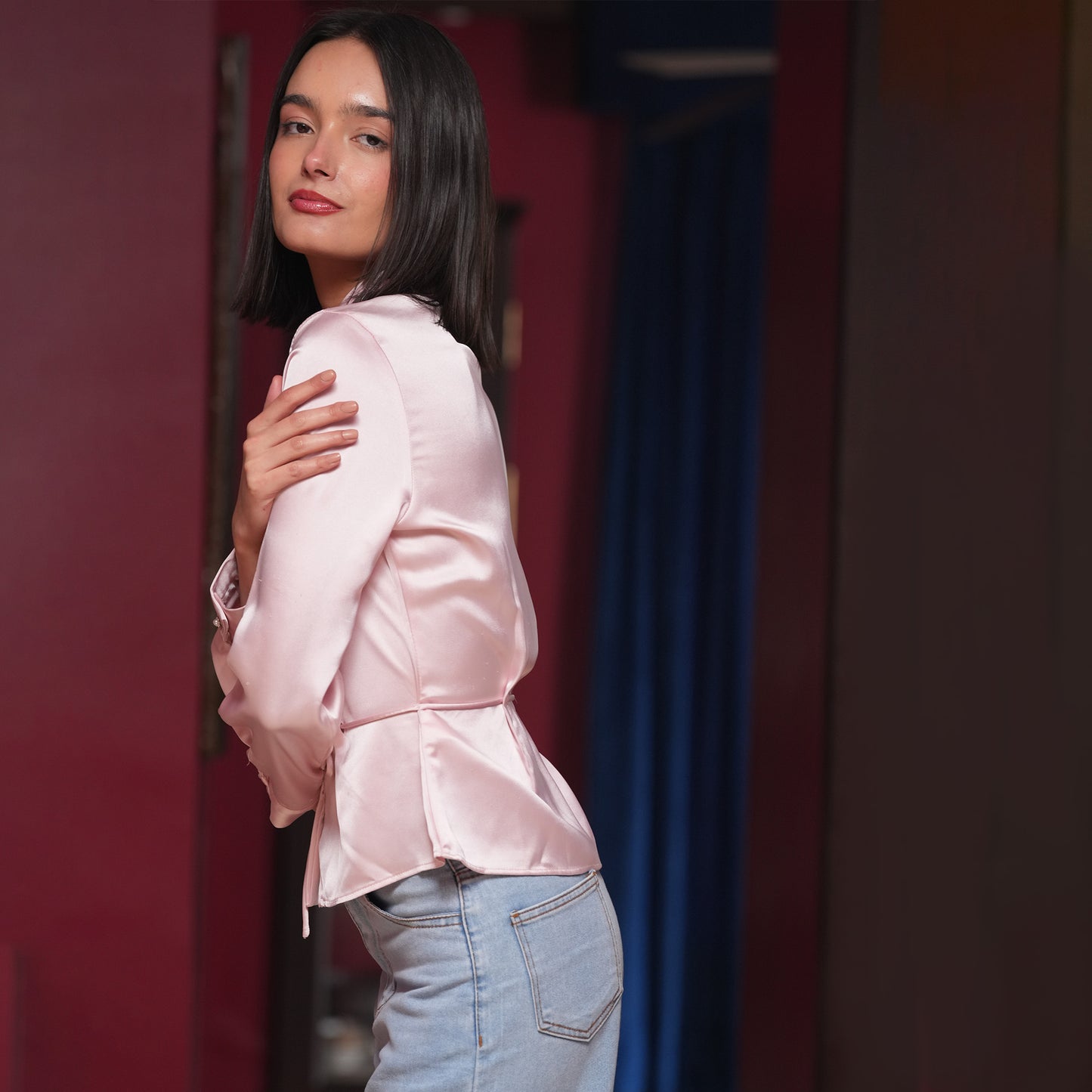 Blush Peplum