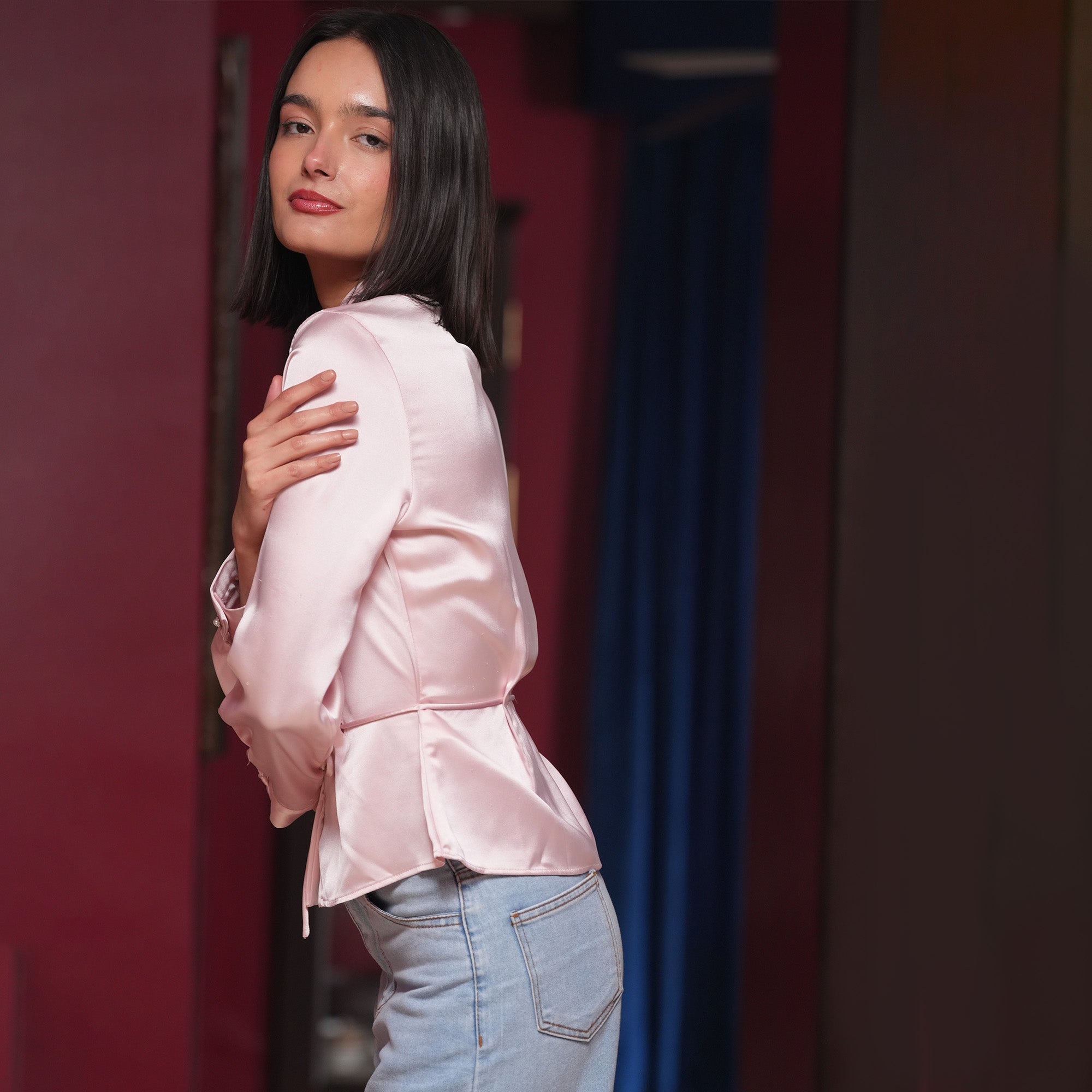 Blush Peplum