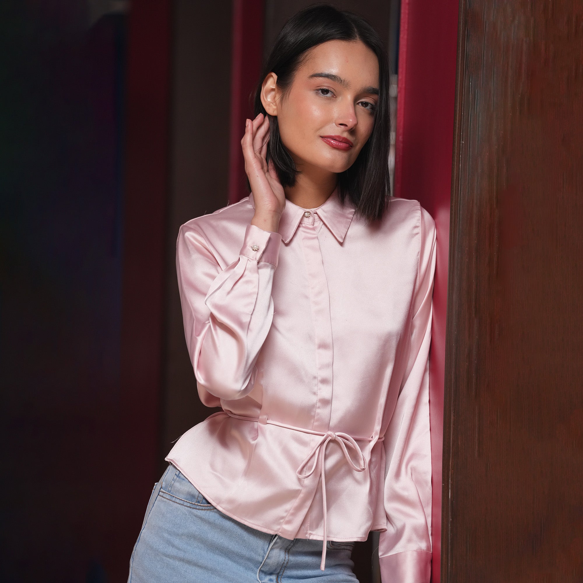 Blush Peplum