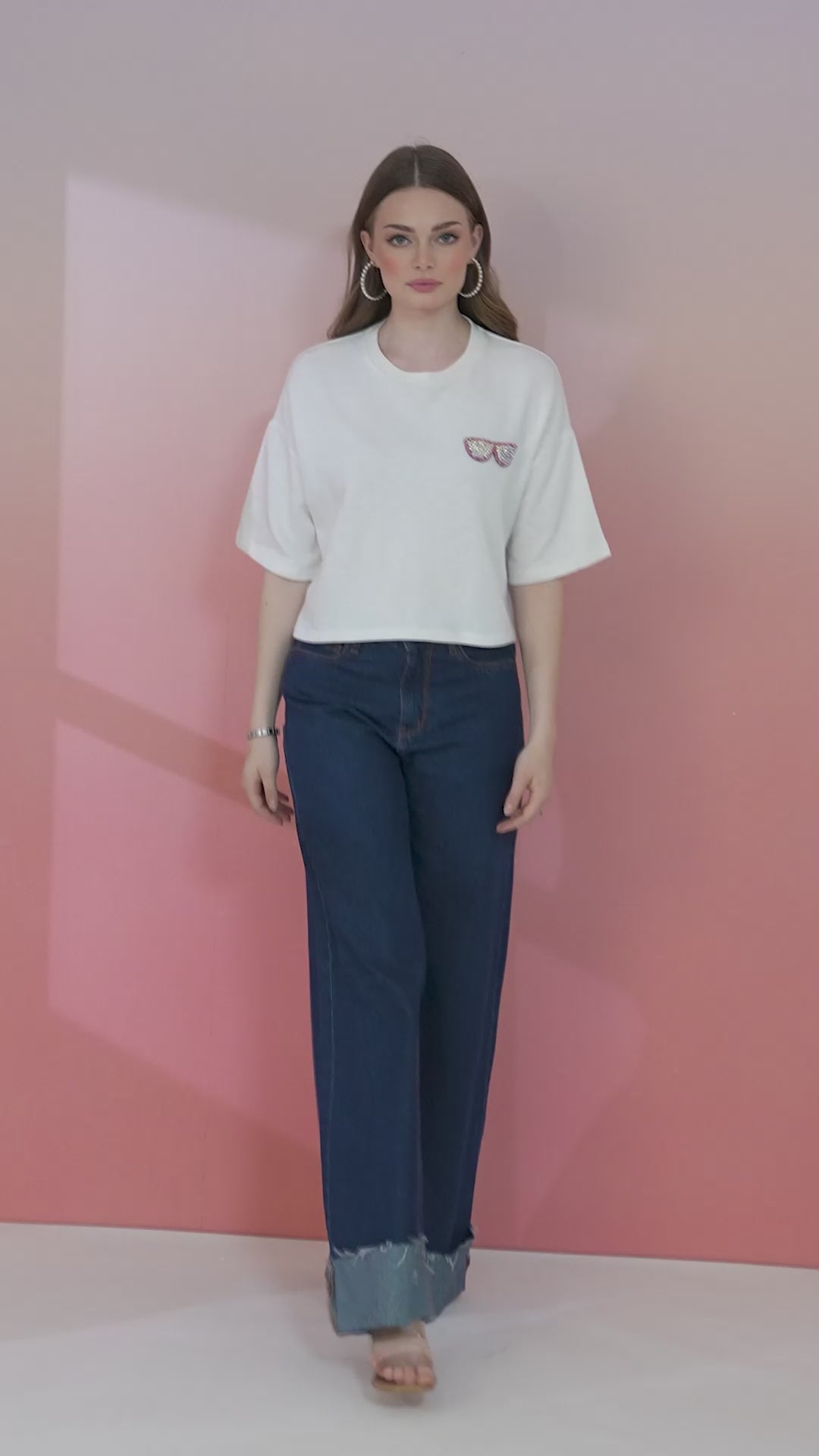 Cameo Boxy Crop Tee