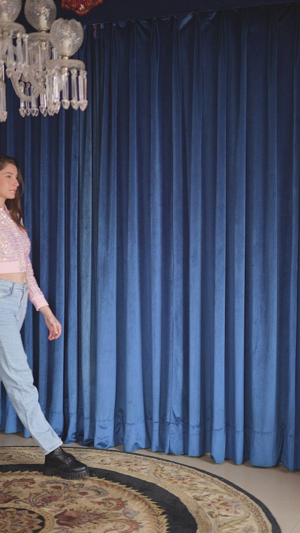 Pink Sequins Bomber Jacket