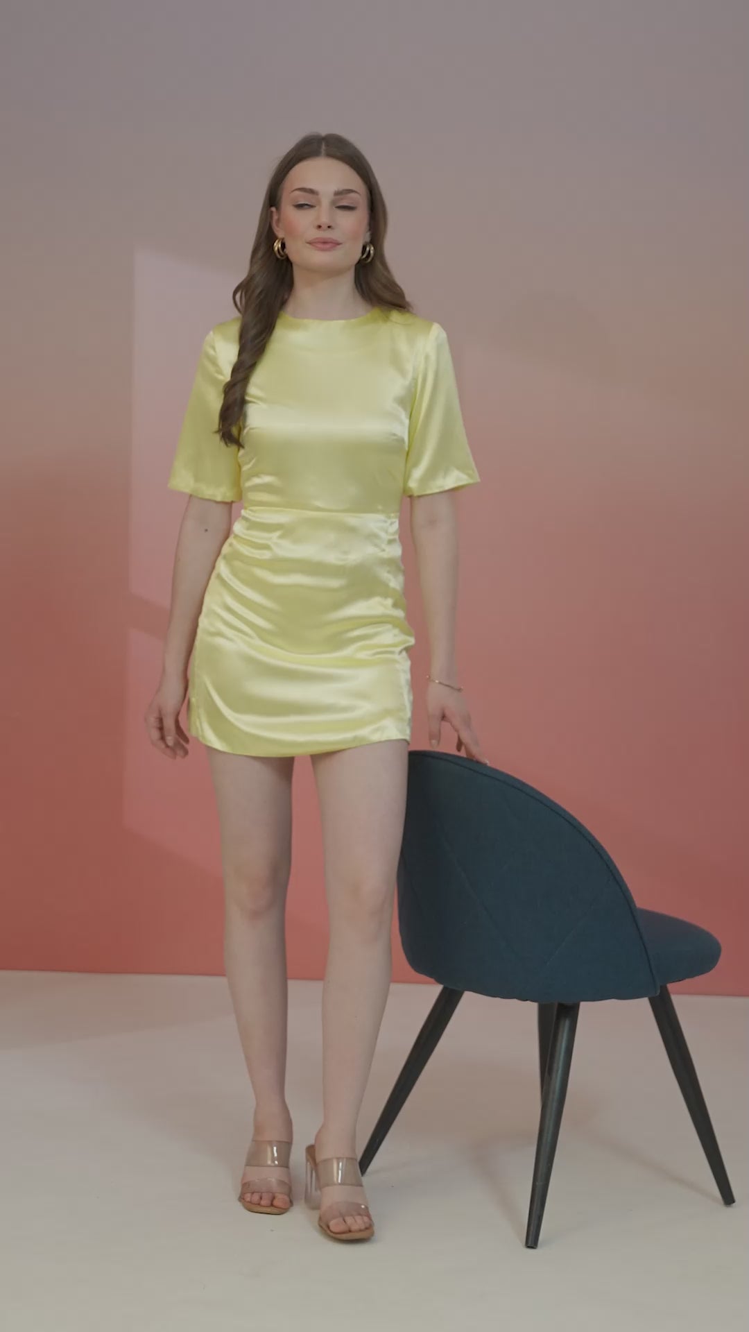 Coquette Satin Mini Dress