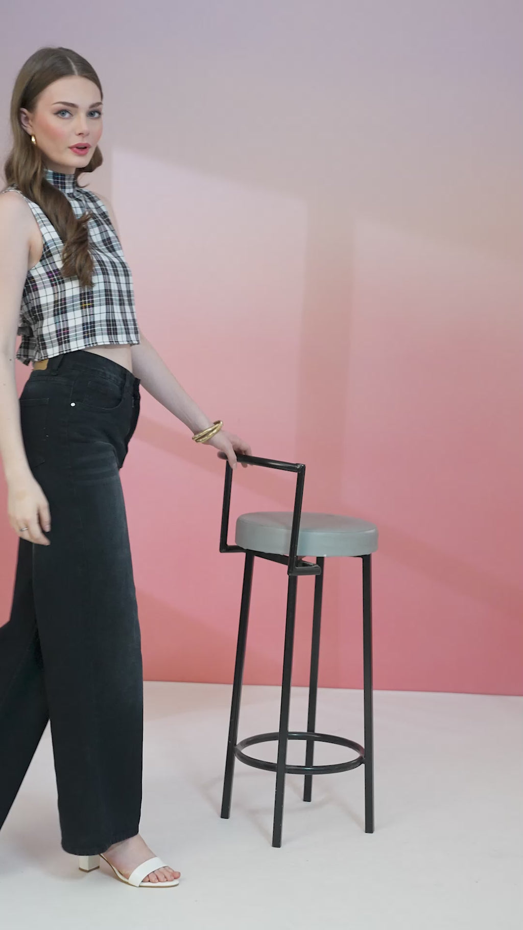Chorus Plaid Crop Top